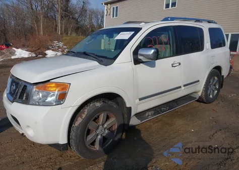2010 Nissan Armada Platinum из США, поврежденный, VIN 5N1AA0NE0AN615198